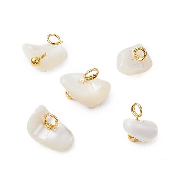 Natural Trochus Shell Chip Charms