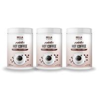Bella All Natural Probiotics Hot Coffee - 3 Pack for Healthier Lifestyle - Vitamin, Healthcare