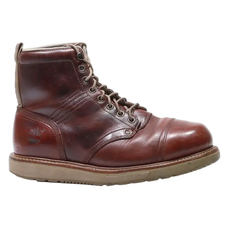TIMBERLAND Lace-Up Boots Brown Leather Mens UK 8.5