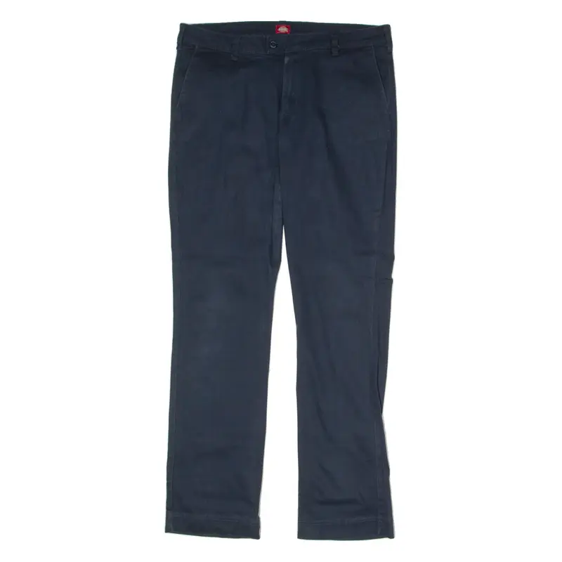 DICKIES Workwear Chino Womens Trousers Black Regular Straight W34 L31