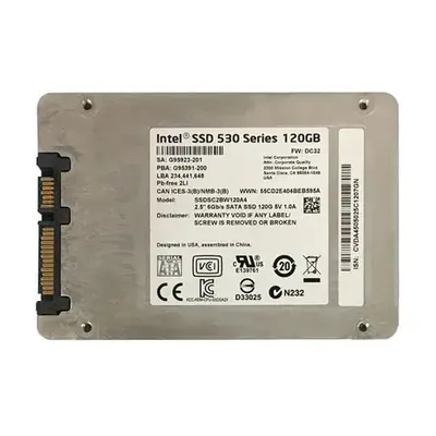 Intel SSDSC2BW120A4 | 530 120GB Multi-Level Cell SATA 6Gb/s 2.5-Inch Solid State Drive