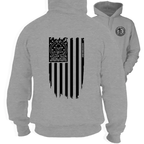 Molon Labe Ghost Flag - Hi-Vis Hoodie