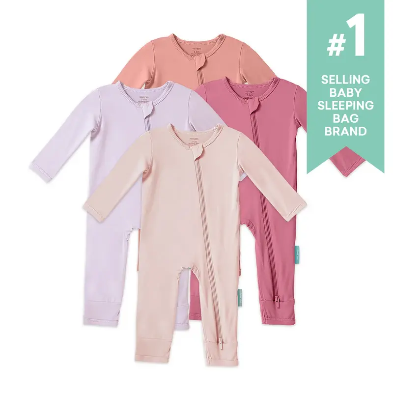 PurComfy 4-Pack  Supersoft Bamboo Romper, Comfortable Baby Sleepwear Pjs, Eczema-Soothe Baby Sleepwear Clothing for Boys&Girl...
