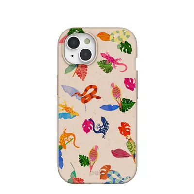 Seashell Into the Tropics iPhone 15 Case