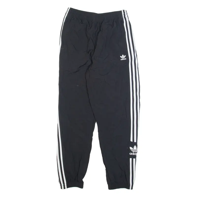 ADIDAS Womens Track Pants Black Tapered S W22 L26