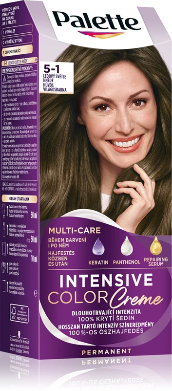 Schwarzkopf Palette Intensive Color Creme permanent hair dye color 5-1 Cool light brown