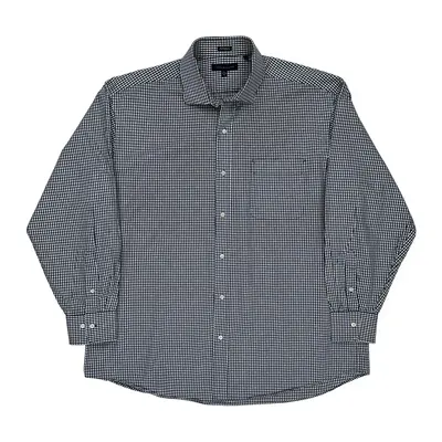 Tommy Hilfiger Checked Shirt - XL Navy Cotton
