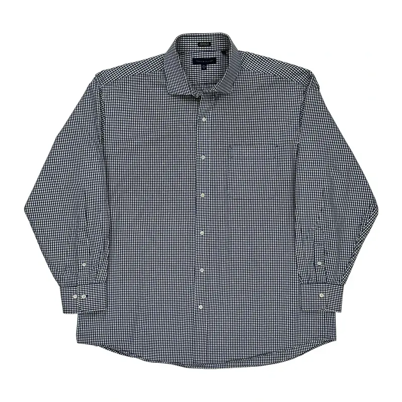 Tommy Hilfiger Checked Shirt - XL Navy Cotton