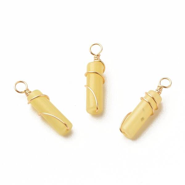 Natural Lemon Jade Pendants