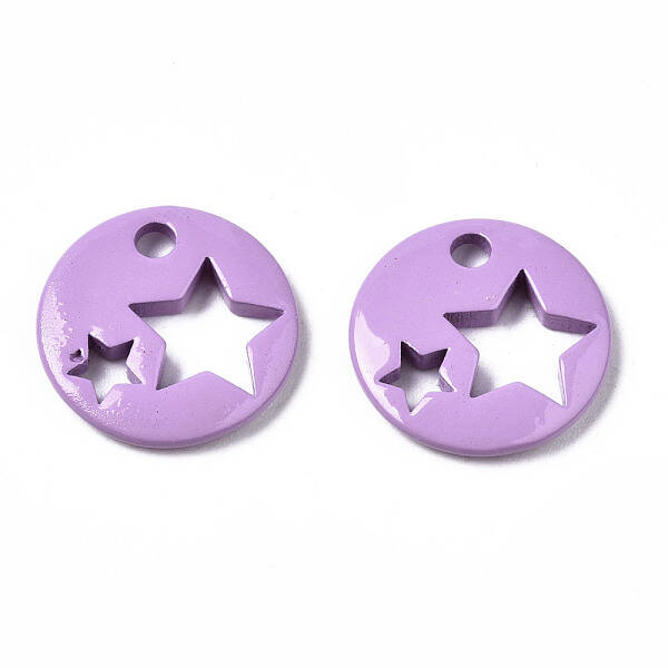 Spray Painted Brass Charms