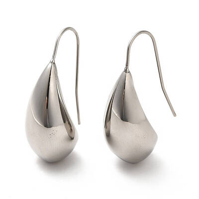 Non-Tarnish 304 Stainless Steel Teardrop Dangle Earrings for Women