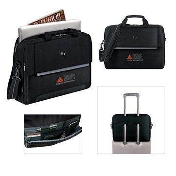 3 Customized Solo NY Chrysler Briefcase - Laptop Compatible & File ...