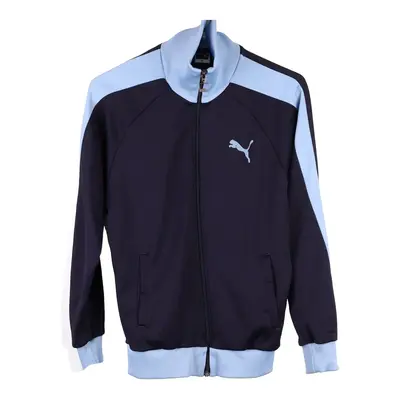 Age 13-14 Puma Track Jacket - Large Navy Polyester Blend