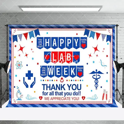 Aperturee Blue Stripe Chemical Instruments Lab Week Backdrop, 3X2FT(1MX0.6M), 14 USD, commemorative backdrops, ZHF427A-M