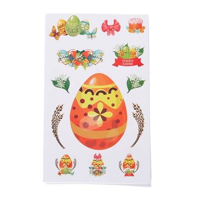 Easter Theme Paper Gift Tag Self-Adhesive Stickers