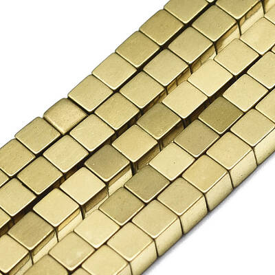 Electroplate Non-magnetic Synthetic Hematite Beads Strands