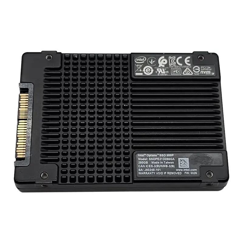 Intel SSDPE21D280GA | Optane 900P Series 280GB 3D XPoint PCI Express 3.0 x4 NVMe U.2 2.5-Inch Solid State Drive