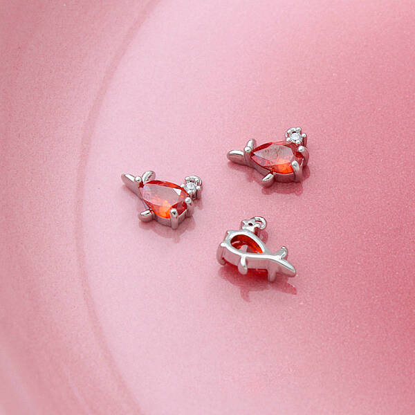 Brass Rhinestone Pendants