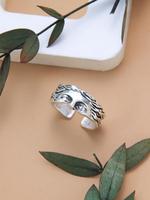 Vintage Mask Design Adjustable Cuff Vintage Rings, Valentine's Day Gift, Fashion Accessories for Both Men & Women, Simple Jew...
