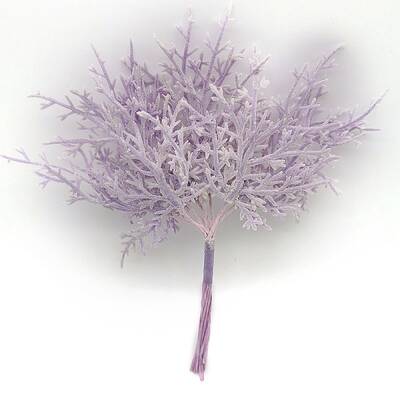 Plastic Artificial Frost Leaves for Wedding Christmas Decoration