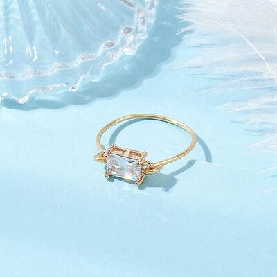 Transparent Glass Finger Rings