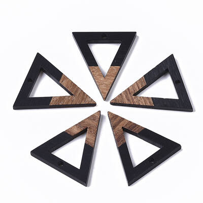 Resin & Walnut Wood Pendants