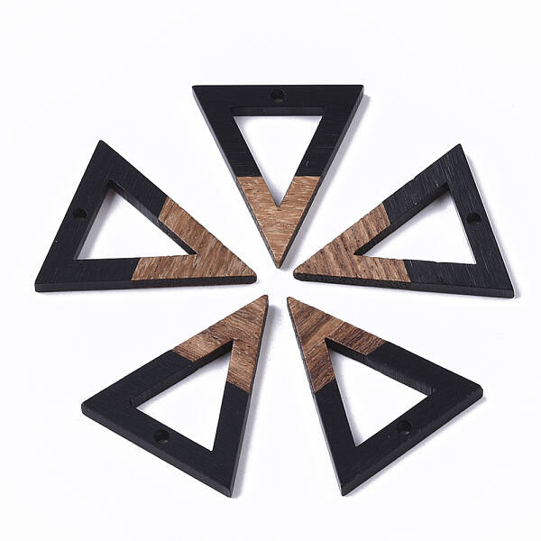 Resin & Walnut Wood Pendants