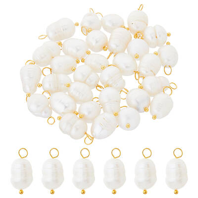 30Pcs Natural Cultured Freshwater Pearl Pendants