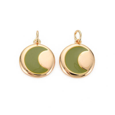 Brass Enamel Pendants