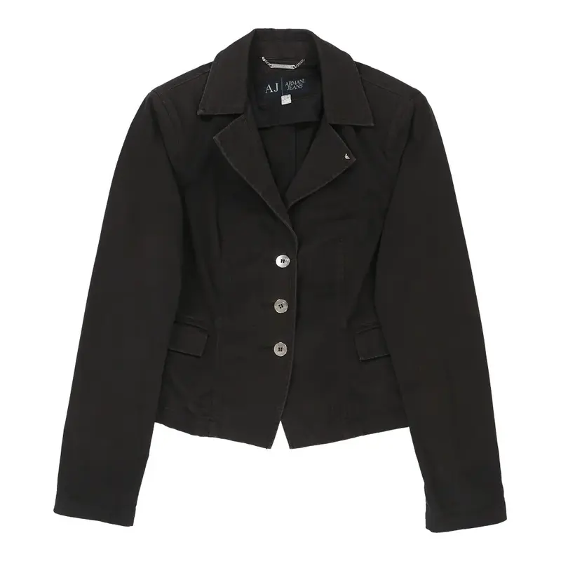 Armani Jeans Blazer - Small Black Cotton | Size: small