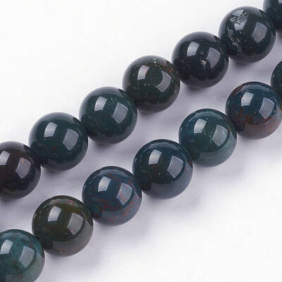 Natural Bloodstone Beads Strands