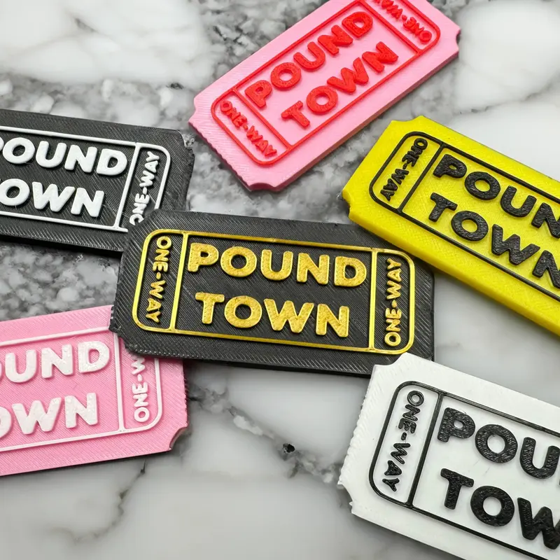 One Way Ticket To Pound Town Ticket | Valentine's Gift | One-Way Ticket To Pound Town | Funny Gag Gift | Gift For Her | Gift ...