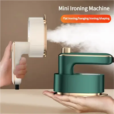 Folding hanging ironing machine handheld portable electric iron home travel mini ironing clothes artifact