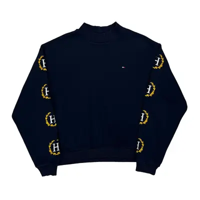 Tommy Hilfiger Sweatshirt - Small Navy Cotton Blend