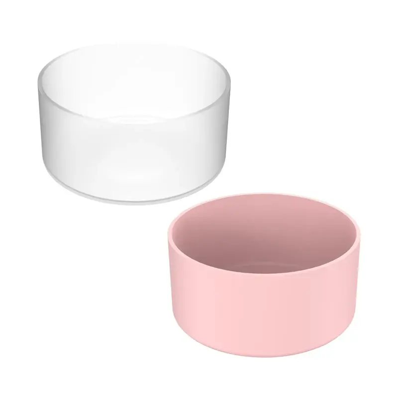 2/3pcs Silicone Boot, Protector Sleeve Bumper For Cup Accessories, Protector Bottom Bumper for Tumbler, Heat Resistant Cap Pr...