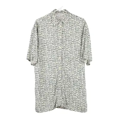 Unbranded Patterned Shirt - XL Green Viscose