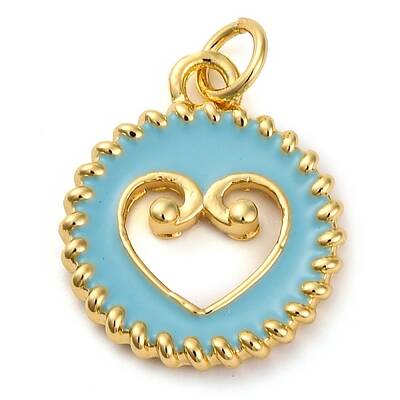 Brass Enamel Pendants