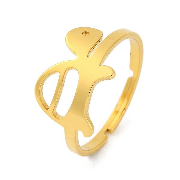 Animal 201 Stainless Steel Adjustable Rings for Women
