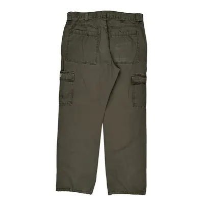 Wrangler Cargo Trousers - 35? Waist Grey Cotton