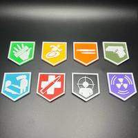 Call of Duty Zombies Perk Logo Fridge Magnets - 8 Available Quick Revive, Juggernog, Speed-Cola, Stamin-Up, Double Tap, Deads...