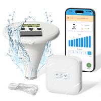 WiFi Pool Alarm, Zuomeng Solar Wave Pool Alarm with Optimal Sensitivity, Remote Control by App, Dual Alarming via Device & Ap...