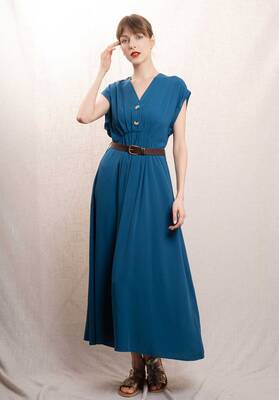 Dress Sc301 Blue | Color: BLUE | Size: M