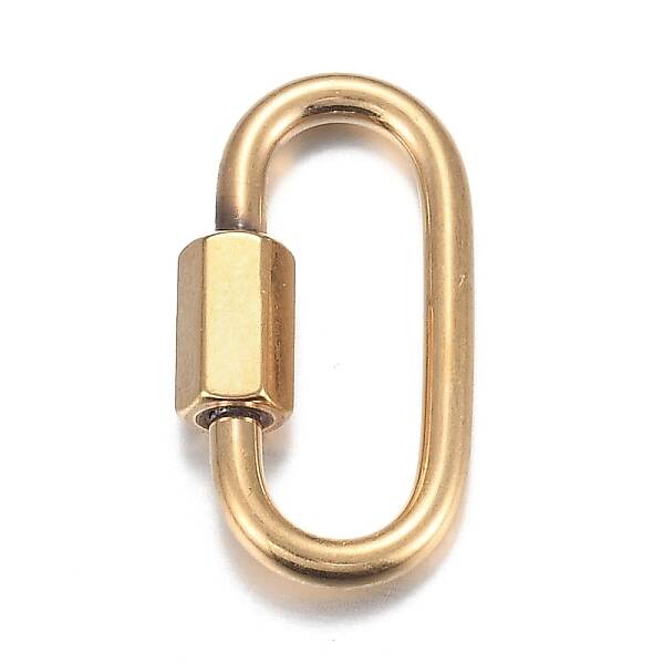304 Stainless Steel Screw Carabiner Lock Charms