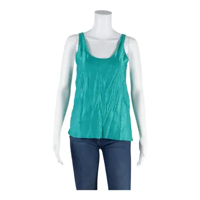 FARROW Y2K Shimmer Top Blue Sleeveless Womens M