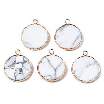 Natural Howlite Pendants
