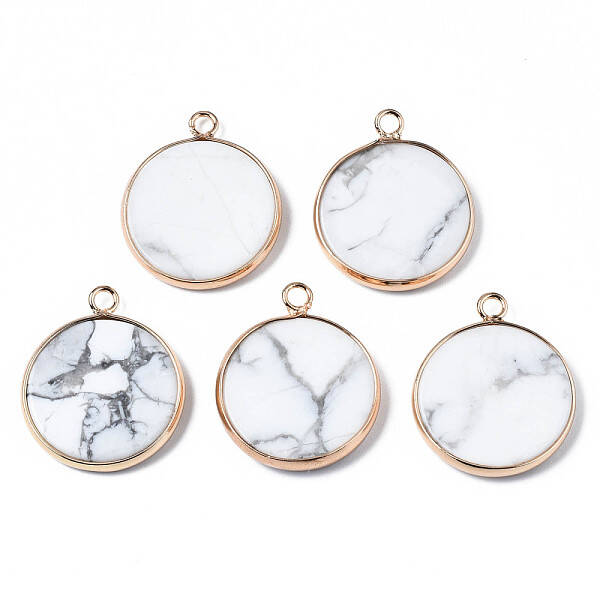 Natural Howlite Pendants