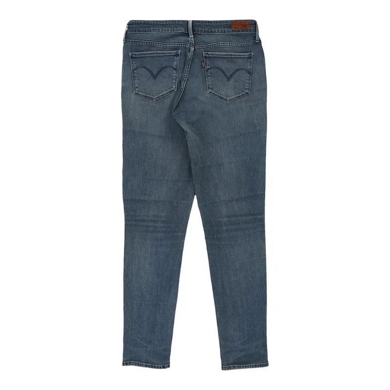Levis Skinny Jeans - 30W UK 8 Blue Cotton Blend