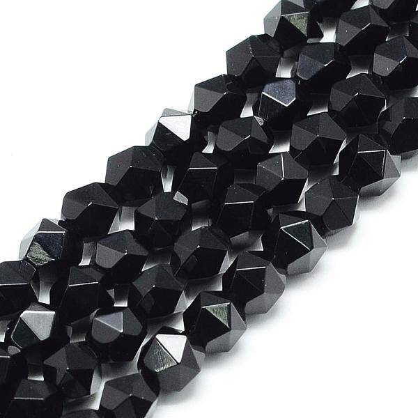 Natural Black Onyx Beads Strands