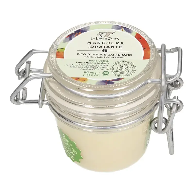 Le erbe di janas Prickly Pear & Saffron Hydrating Hair Mask, 50 ml