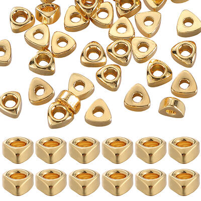 50Pcs Rack Plating Brass Beads